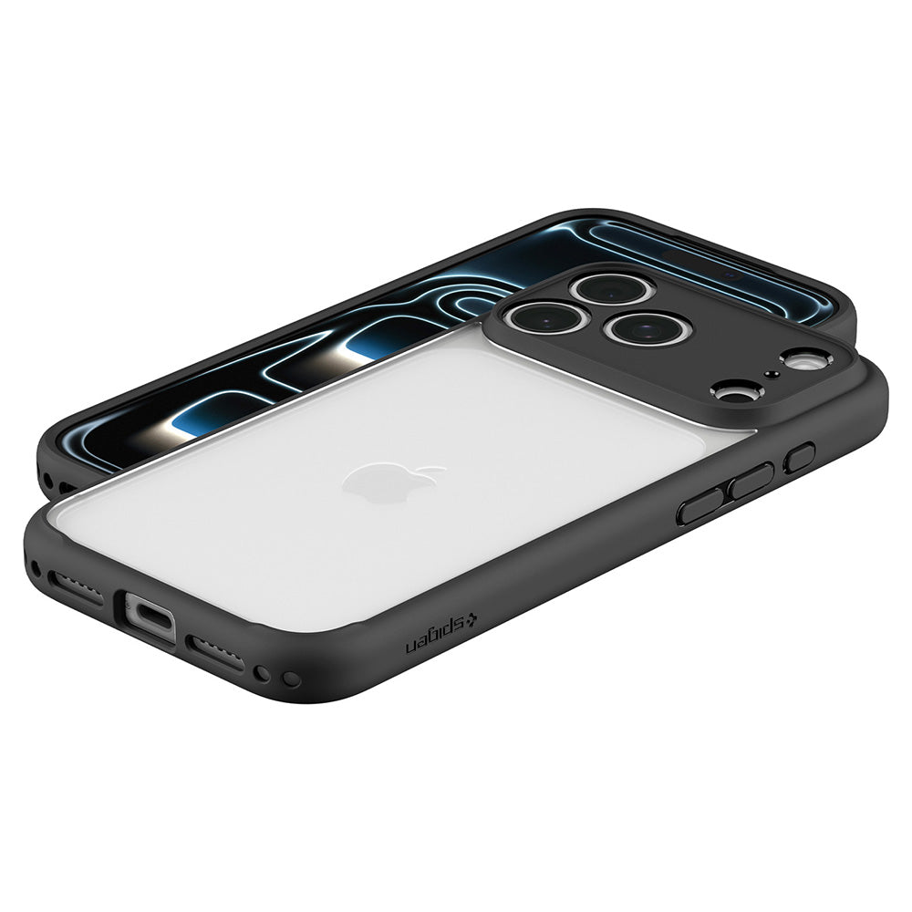 Husa de protectie Spigen Ultra Hybrid compatibil cu iPhone 17 Pro Max / iPhone 18 Pro Max, Negru