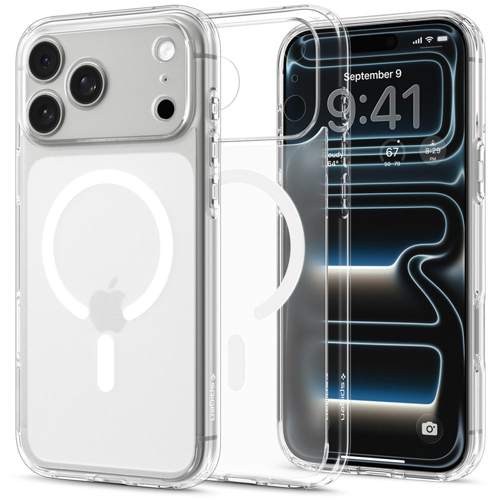 Husa de protectie Spigen Ultra Hybrid compatibil cu iPhone 17 Pro Max / iPhone 18 Pro Max, Alb