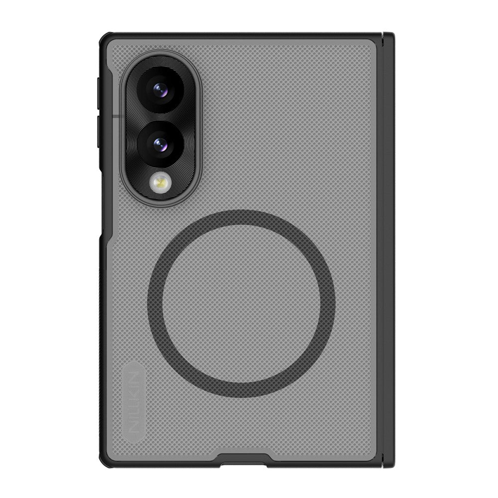 Husa de protectie Nillkin Super Frosted Shield Fold Magnetic compatibil cu Samsung Galaxy Z Fold8, Negru Transparent