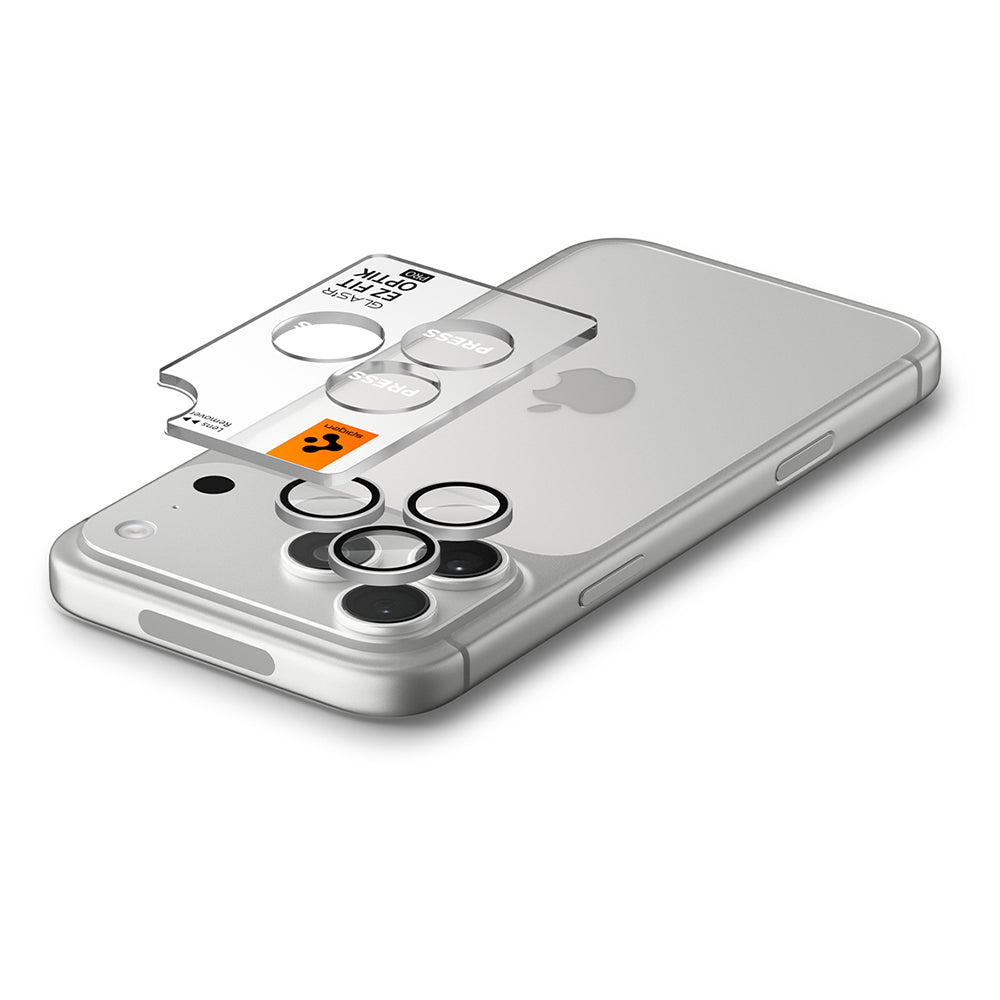 Folie de protectie Spigen compatibil cu iPhone 18 Pro / iPhone 18 Pro Max, Argintiu