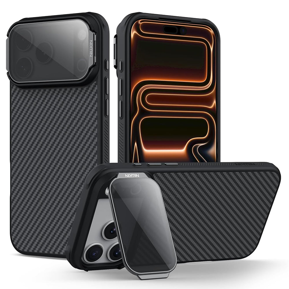 Husa de protectie Nillkin CarboProp compatibil cu iPhone 17 Pro / iPhone 18 Pro, Negru