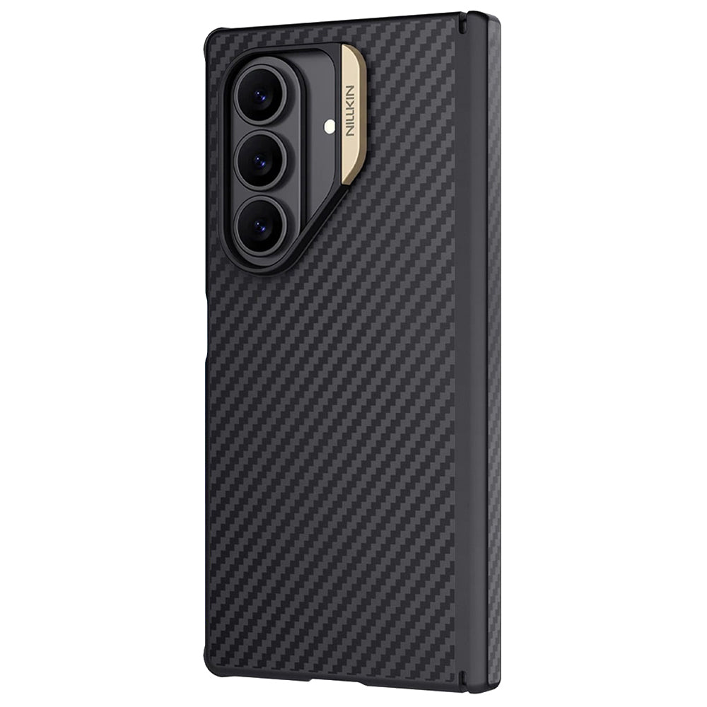Husa de protectie Nillkin Synthetic Fiber Pro compatibil cu Samsung Galaxy Z Fold7, Auriu