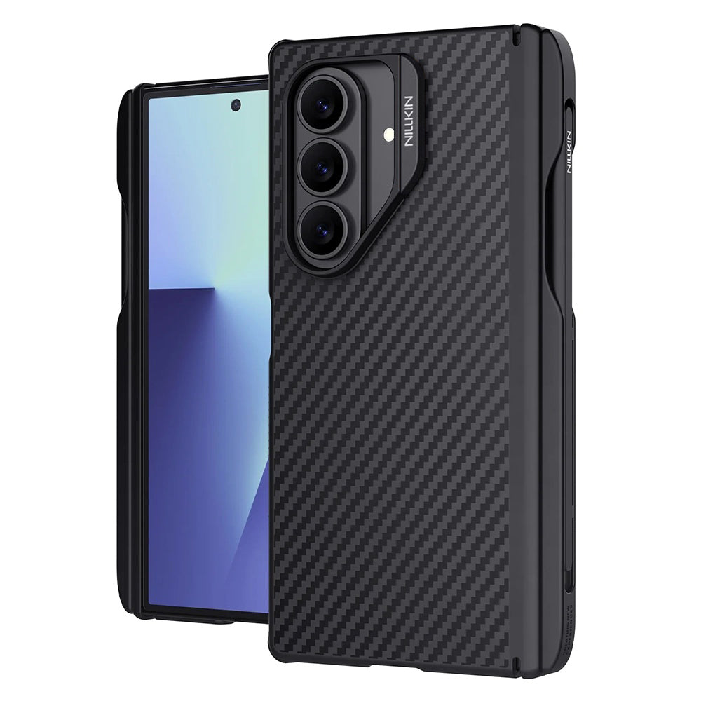 Husa de protectie Nillkin Synthetic Fiber Pro compatibil cu Samsung Galaxy Z Fold7, Negru