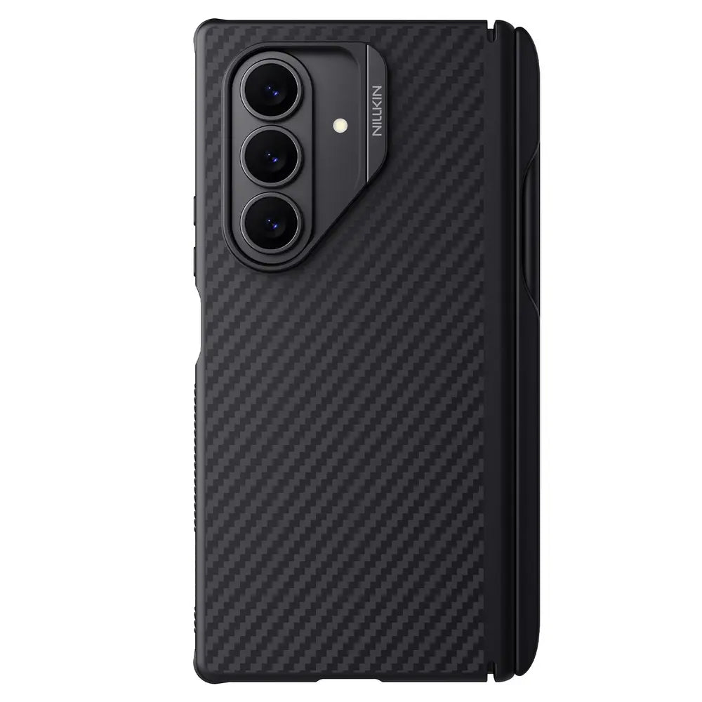 Husa de protectie Nillkin Synthetic Fiber Pro compatibil cu Samsung Galaxy Z Fold7, Negru
