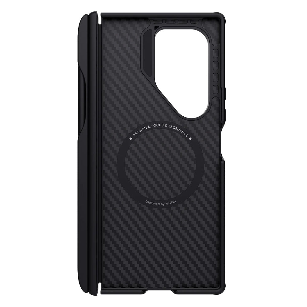 Husa de protectie Nillkin Synthetic Fiber Pro compatibil cu Samsung Galaxy Z Fold7, Negru