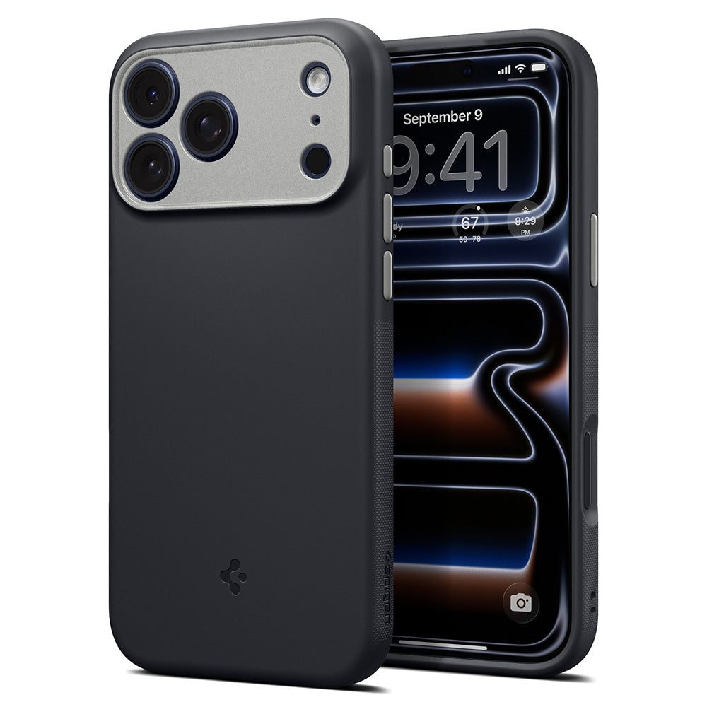 Husa de protectie Spigen Caseology Nano Pop compatibil cu iPhone 17 Pro Max / iPhone 18 Pro Max, Negru