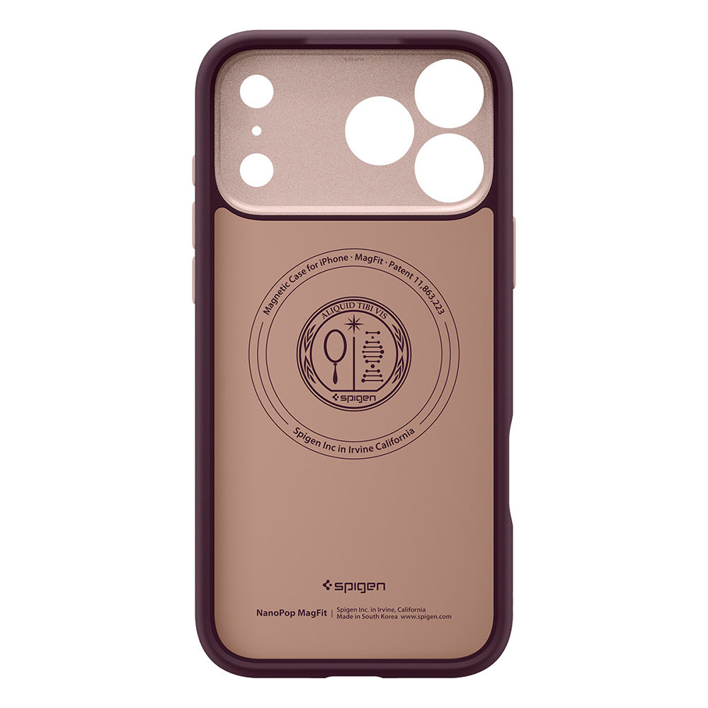 Husa de protectie Spigen Caseology Nano Pop compatibil cu iPhone 17 Pro / iPhone 18 Pro, Bordo