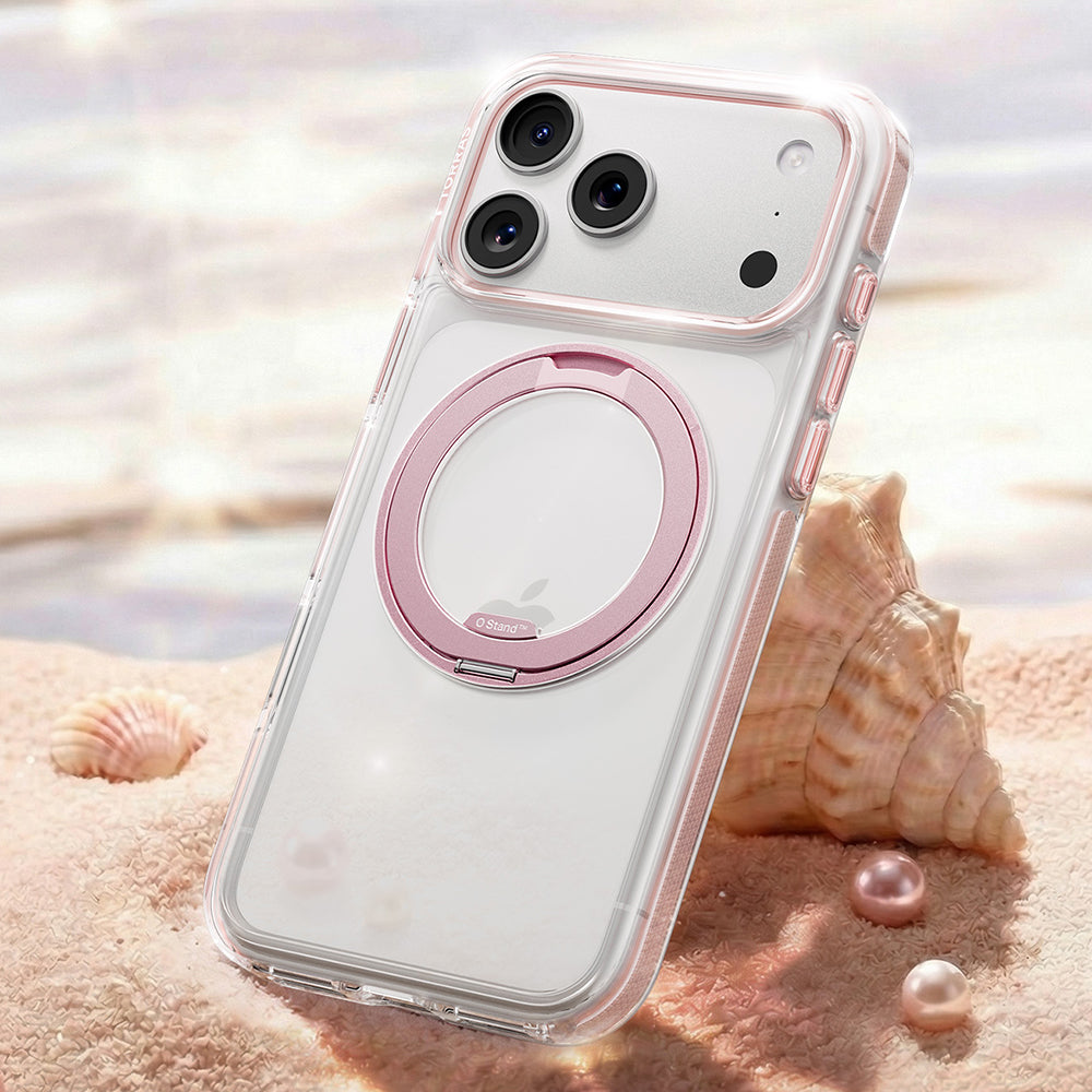 Husa de protectie Torras Ostand O3 Light compatibil cu iPhone 18 Pro Max / iPhone 17 Pro Max, Transparent