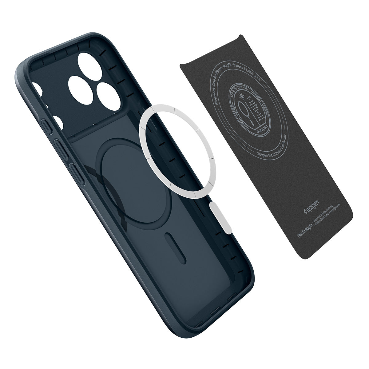 Husa de protectie Spigen Thin Fit compatibil cu iPhone 17 Pro Max / iPhone 18 Pro Max, Albastru inchis