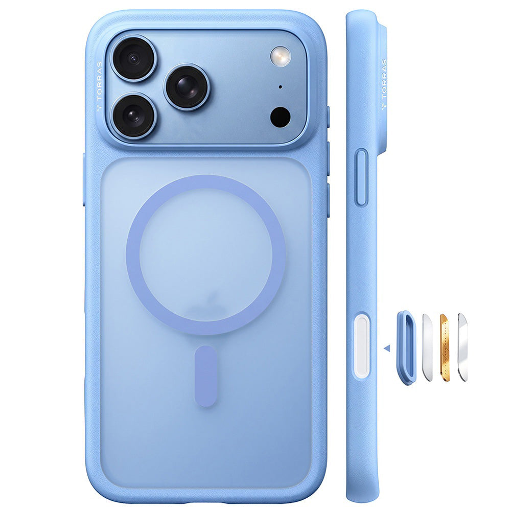 Husa de protectie Torras Guardian Magnetic compatibil cu iPhone 18 Pro Max / iPhone 17 Pro Max, Albastru