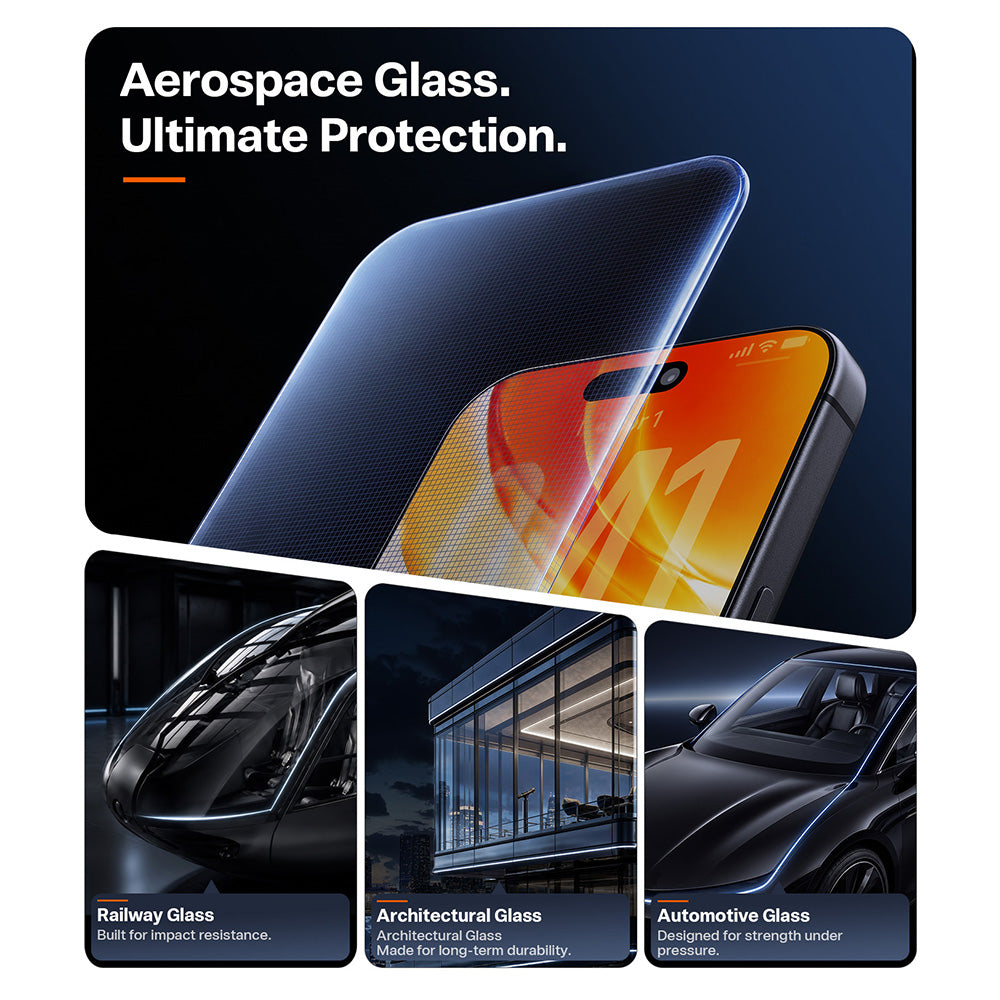 Folie de protectie Torras OrigArmor compatibil cu iPhone 17 Pro / iPhone 18 Pro, Transparent