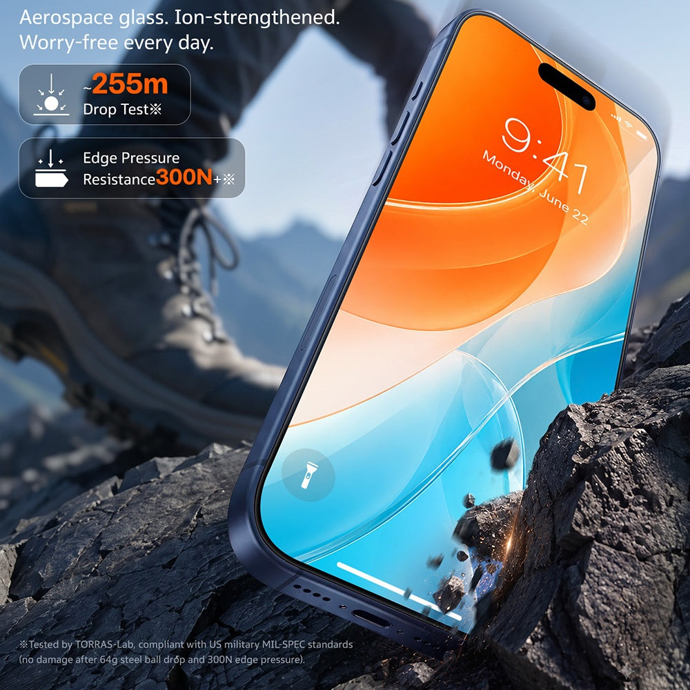 Folie de protectie Torras Sunview AR Shield compatibil cu iPhone 17 Pro Max / iPhone 18 Pro Max, Transparent