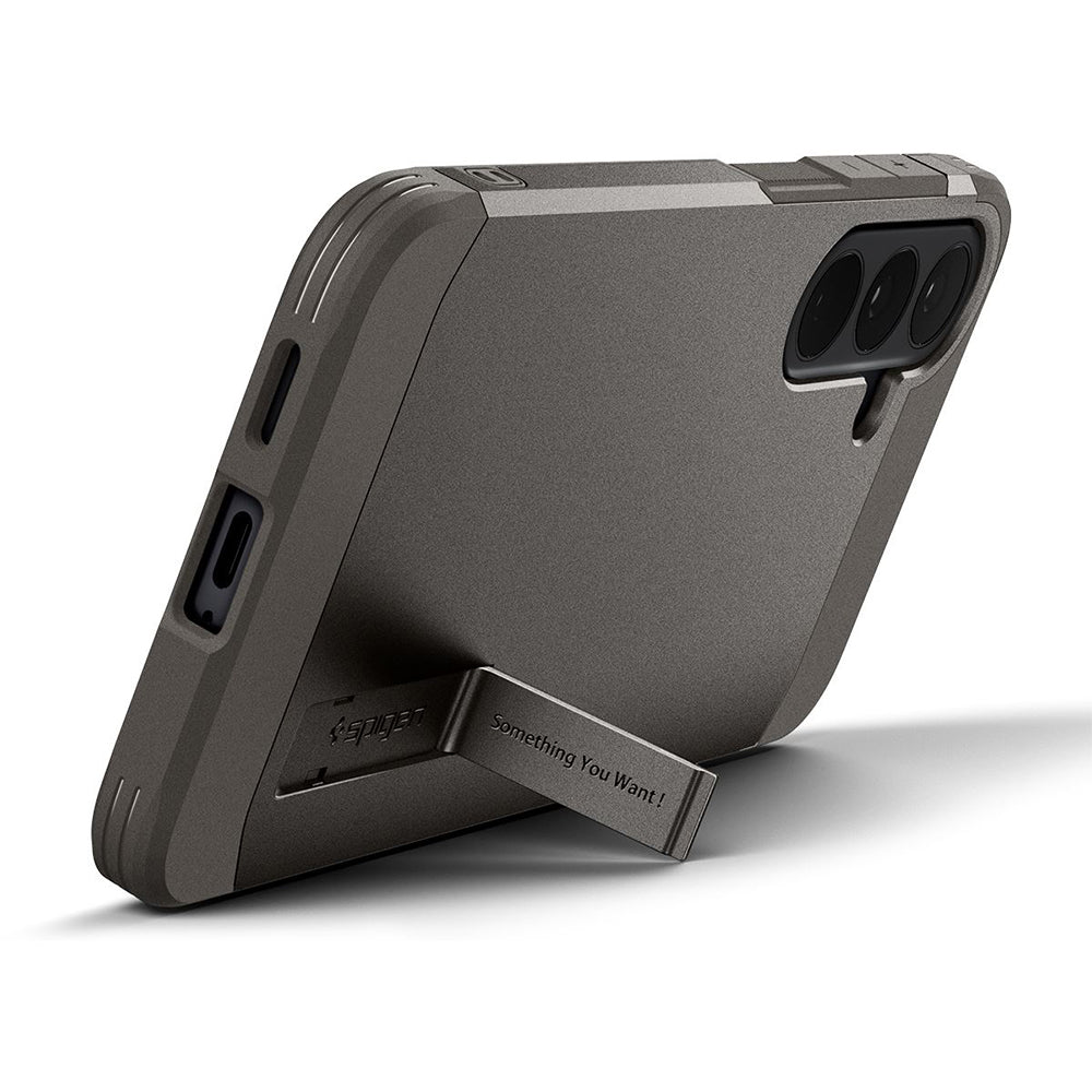Husa de protectie Spigen Tough Armor compatibil cu Samsung Galaxy S26 FE, Gri