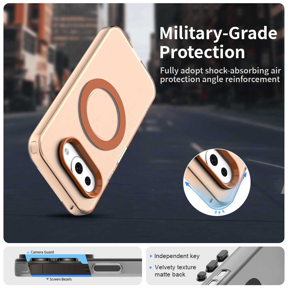Husa de protectie Techsuit CandyCase MagSafe compatibil cu Google Pixel 10a, Portocaliu