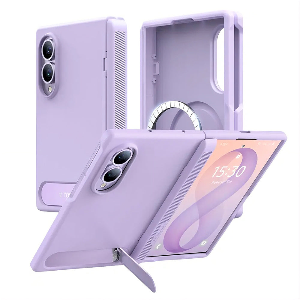 Husa de protectie Torras Ostand L1 Guardian compatibil cu Samsung Galaxy Z Fold8, Mov