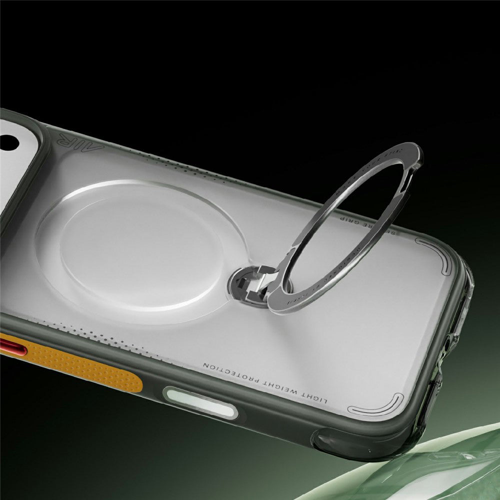 Husa de protectie Torras Ostand Q3 Air compatibil cu iPhone 17 Pro / iPhone 18 Pro, Gri