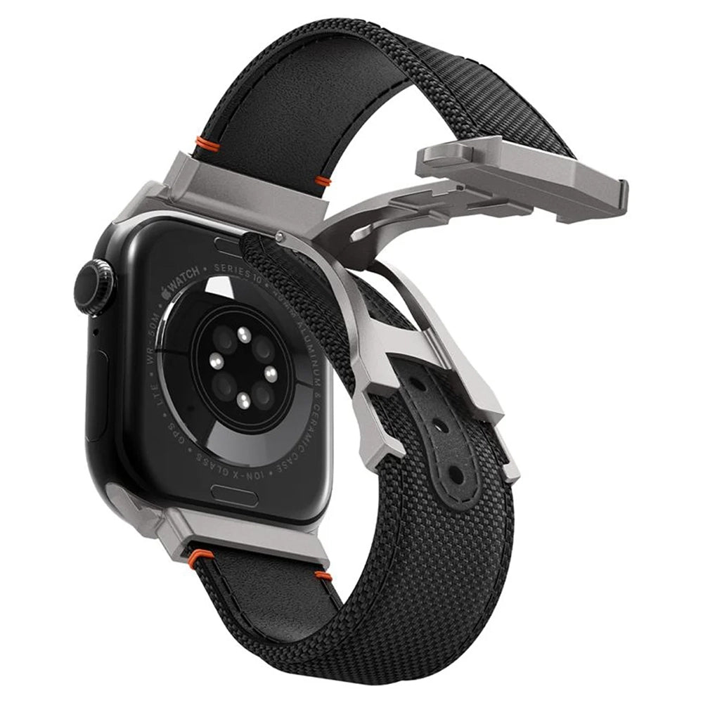Curea smartwatch Spigen compatibil cu Apple Watch 6 / 12 / SE 3, Negru
