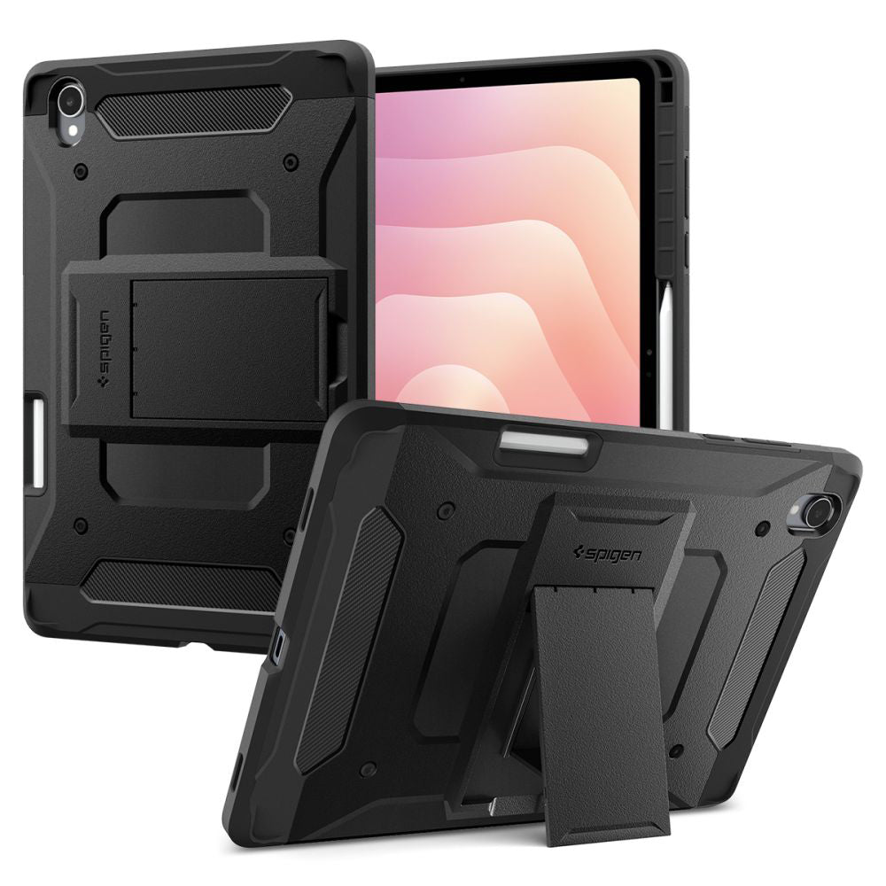 Husa de protectie tableta Spigen Tough Armor Pro compatibil cu Samsung Galaxy Tab S12 Plus, Negru