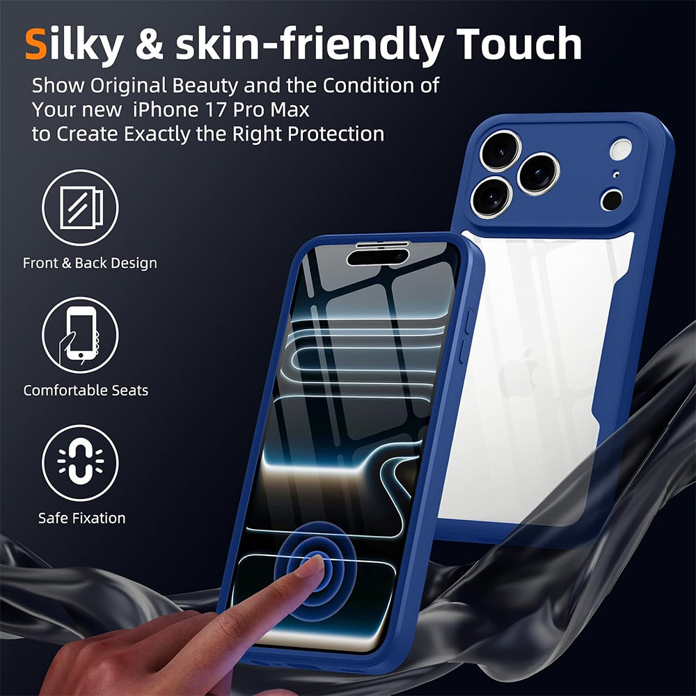 Husa de protectie Techsuit ColorVerse 360 compatibil cu iPhone 18 Pro / iPhone 17 Pro, Albastru