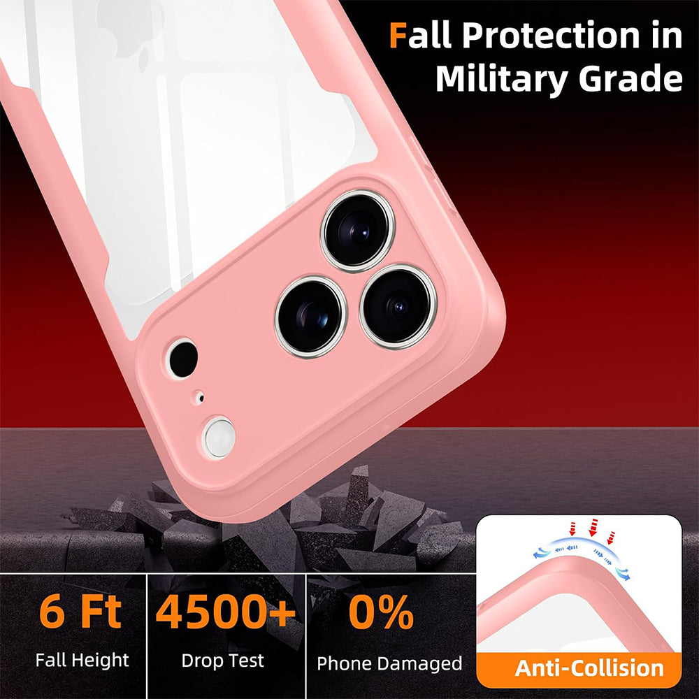 Husa de protectie Techsuit ColorVerse 360 compatibil cu iPhone 18 Pro / iPhone 17 Pro, Roz