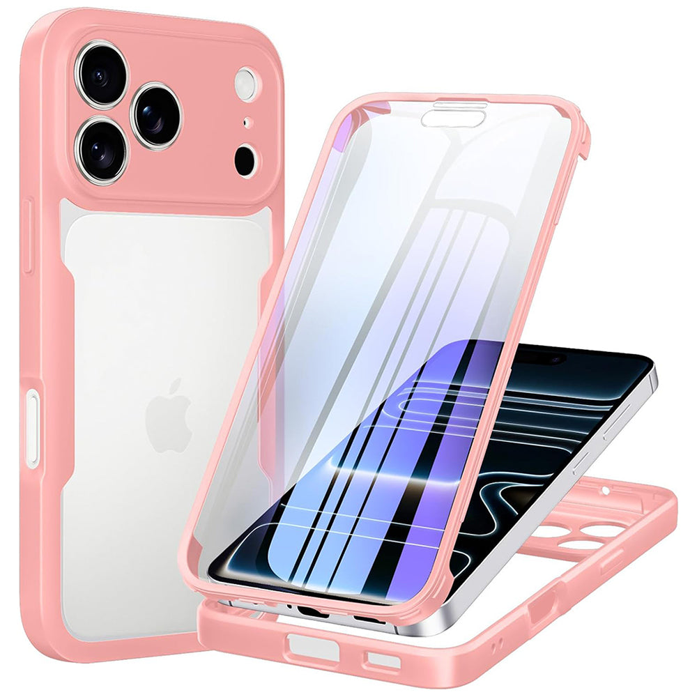 Husa de protectie Techsuit ColorVerse 360 compatibil cu iPhone 18 Pro / iPhone 17 Pro, Roz