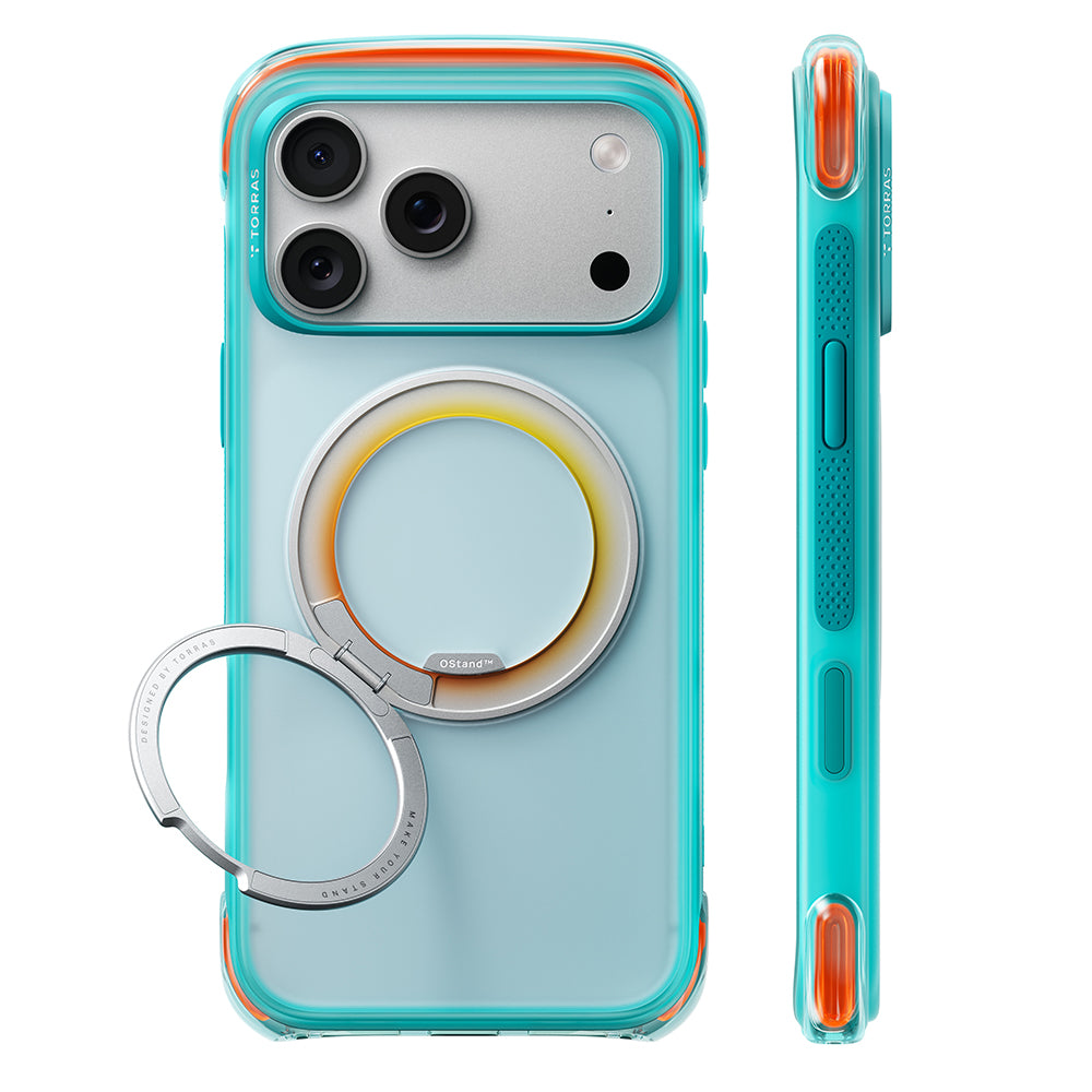 Husa de protectie Torras O3 Air Core compatibil cu iPhone 17 Pro / iPhone 18 Pro, Verde