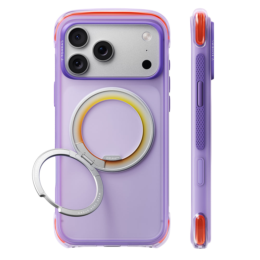 Husa de protectie Torras O3 Air Core compatibil cu iPhone 17 Pro / iPhone 18 Pro, Mov