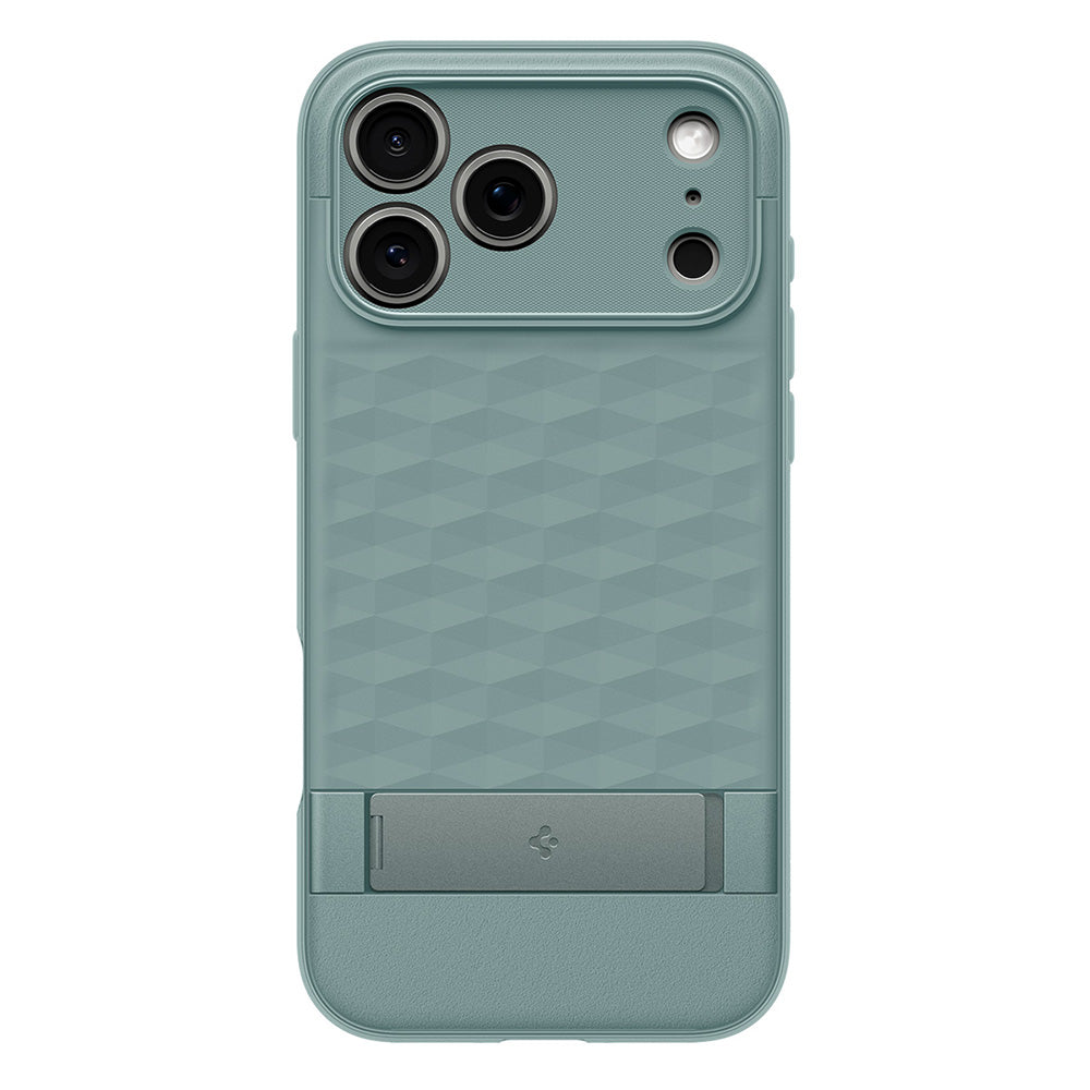 Husa de protectie Spigen Caseology Parallax compatibil cu iPhone 18 Pro / iPhone 17 Pro, Verde