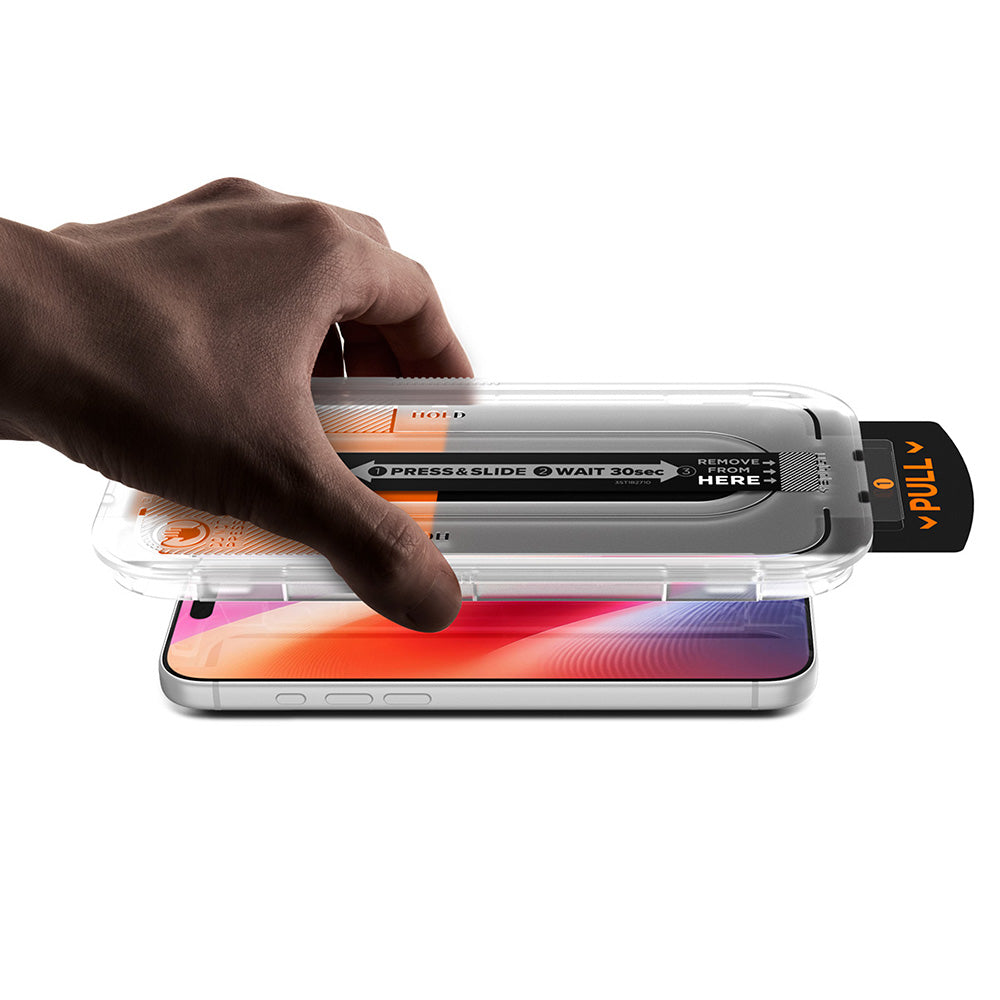 Folie de protectie Spigen Glas.tR EZ-FIT Pro HD compatibil cu iPhone 16 Pro Max / iPhone 17 Pro Max / iPhone 18 Pro Max, Transparent
