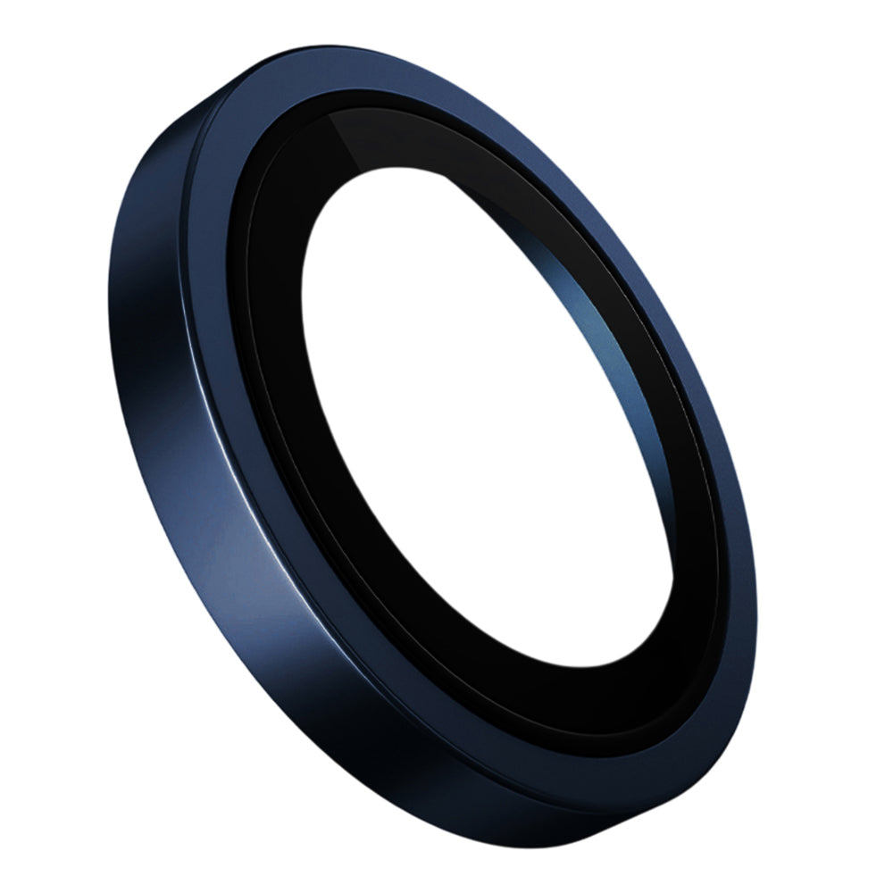 Folie de protectie Blueo Original Metal Frame Lens Glass compatibil cu iPhone Duo, Albastru