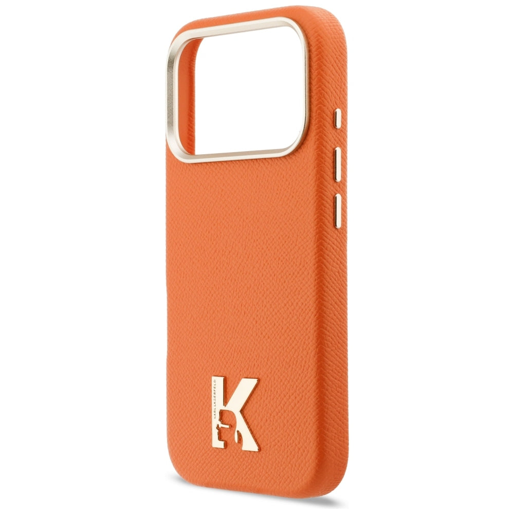 Husa de protectie Karl Lagerfeld compatibil cu iPhone 18 Pro / iPhone 17 Pro, Portocaliu