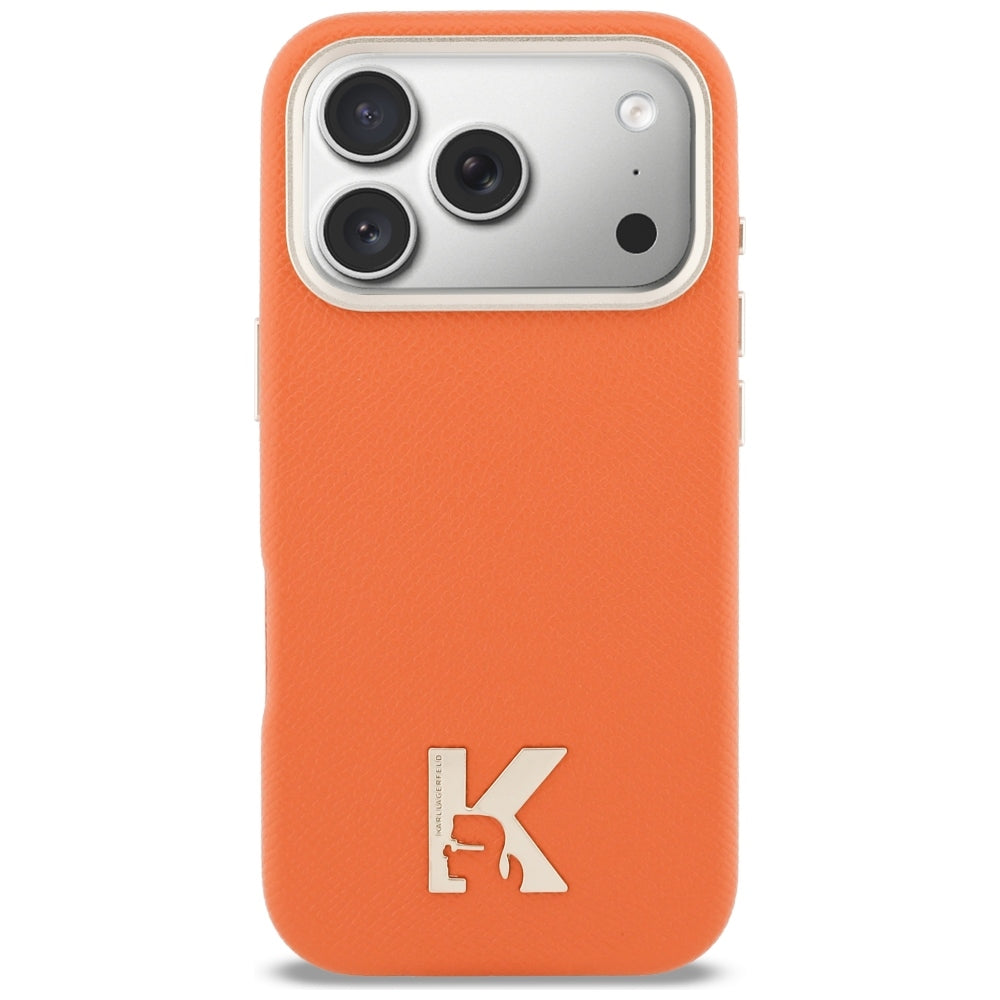 Husa de protectie Karl Lagerfeld compatibil cu iPhone 18 Pro Max / iPhone 17 Pro Max, Portocaliu