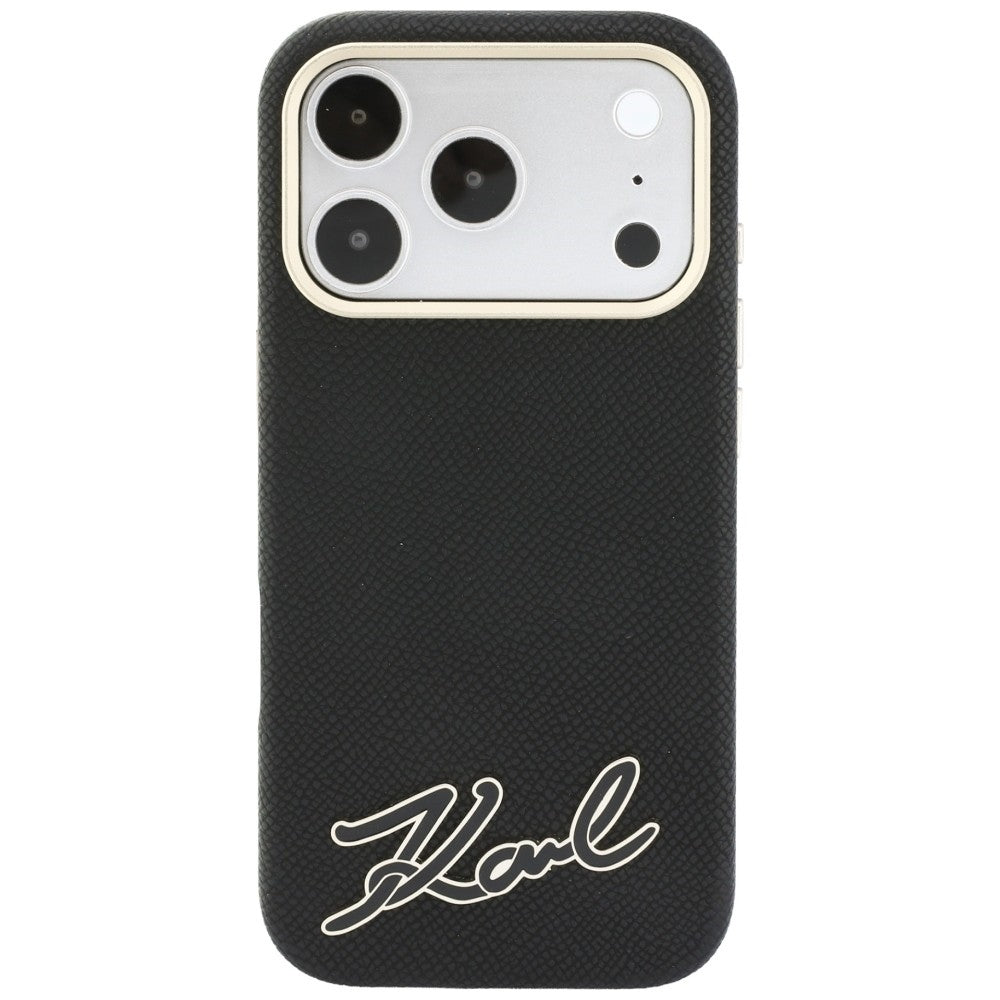 Husa de protectie Karl Lagerfeld compatibil cu iPhone 18 Pro / iPhone 17 Pro, Negru