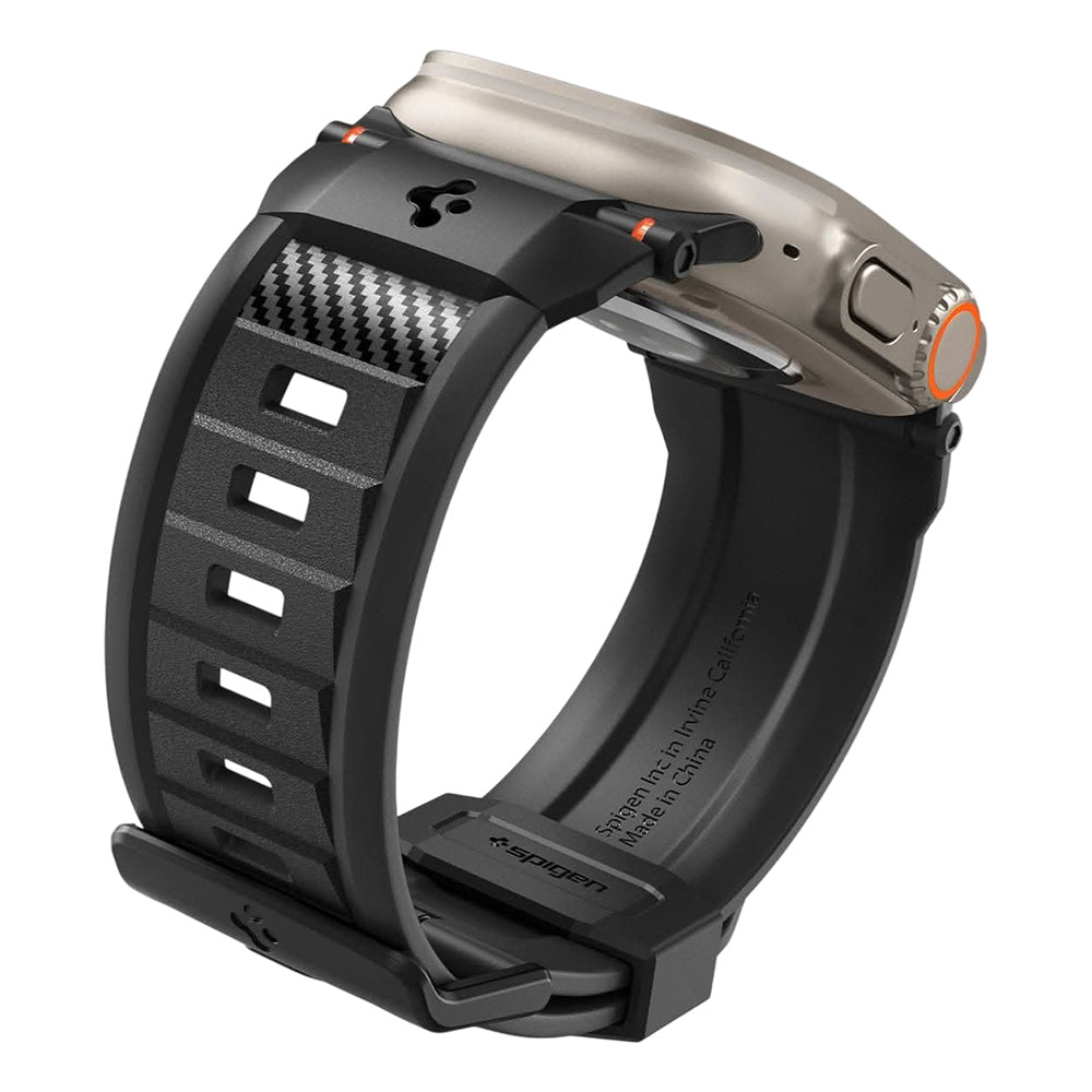 Curea smartwatch Spigen Rugged Band Ultra compatibil cu Apple Watch 6 / 12 / SE 3, Negru