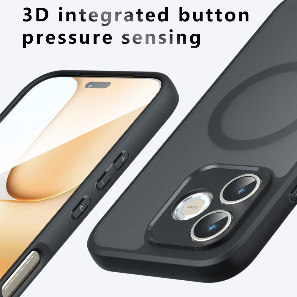 Husa de protectie Techsuit PureFrost MagSafe compatibil cu Honor 600 Smart, Negru Frost