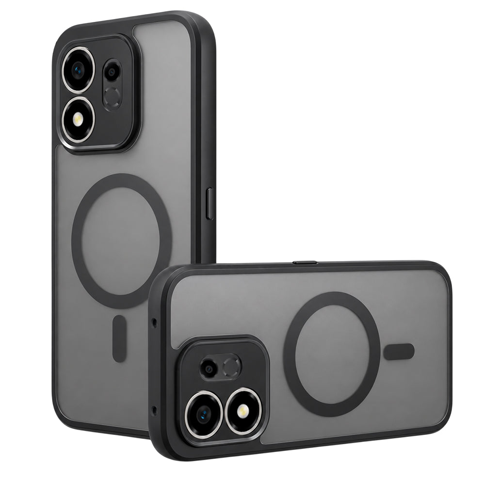 Husa de protectie Techsuit PureFrost MagSafe compatibil cu Honor 600 Smart, Negru Frost