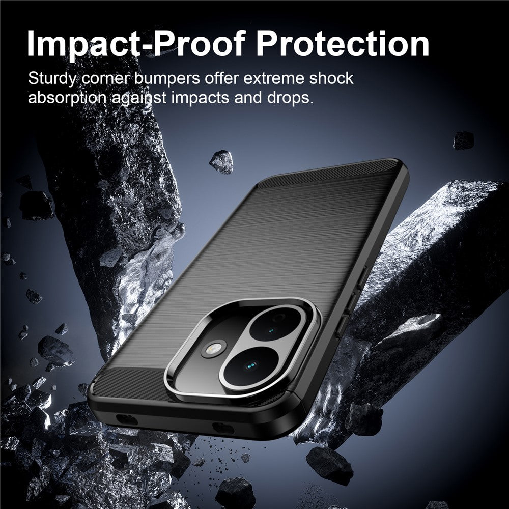 Husa de protectie Techsuit Carbon Silicone compatibil cu Xiaomi Redmi Note 17 Pro 5G, Negru