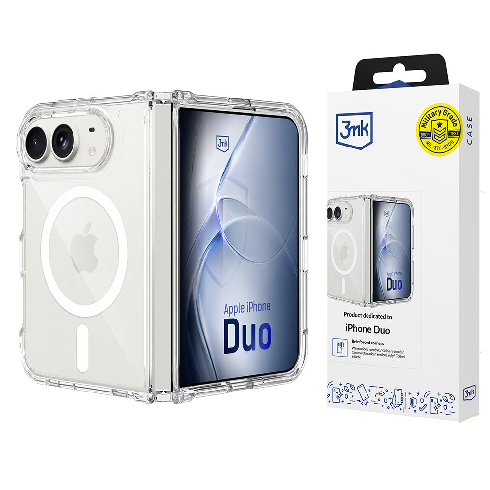 Husa de protectie 3mk Armor MagCase compatibil cu iPhone Duo, Transparent