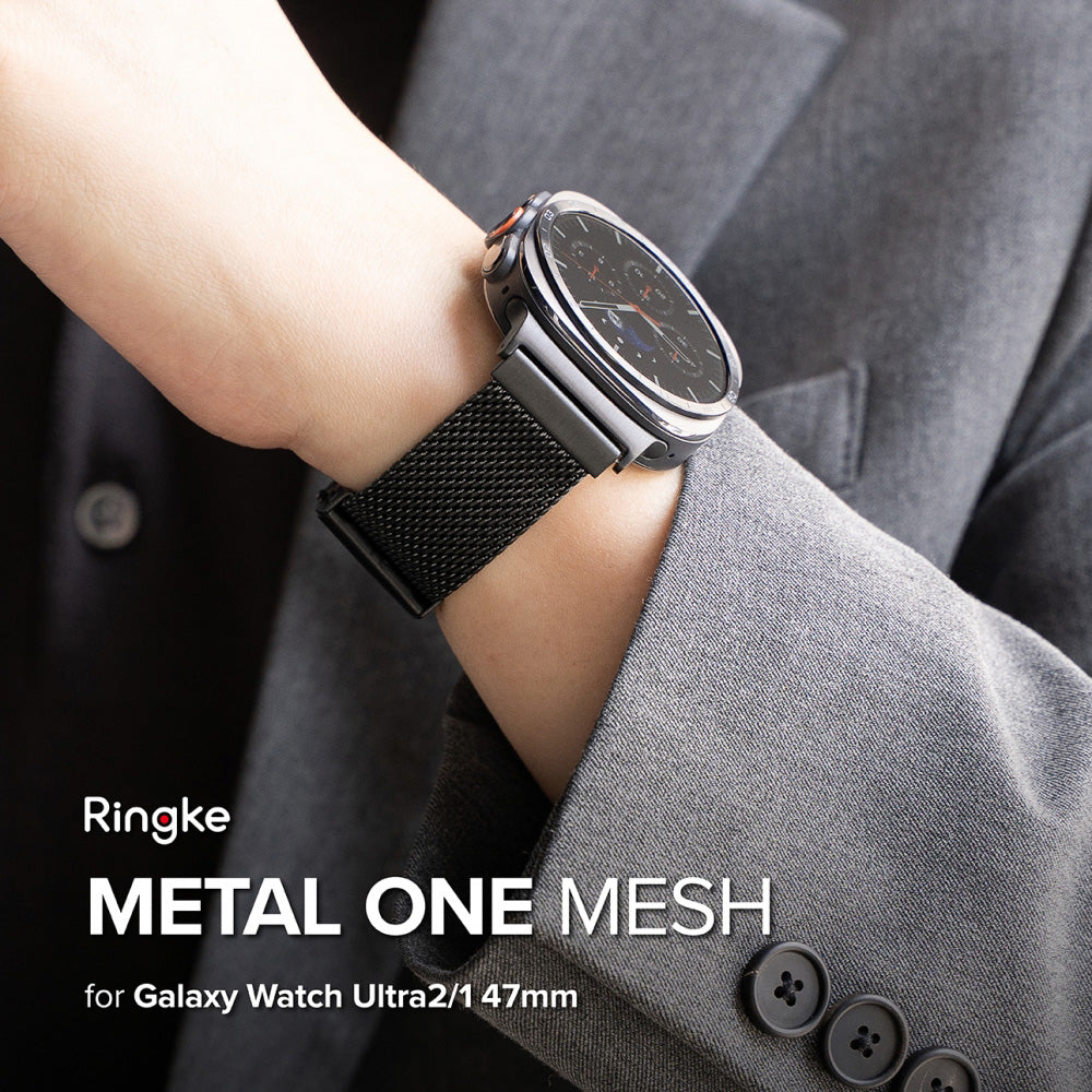 Curea smartwatch Ringke compatibil cu Samsung Galaxy Watch Ultra 2, Negru