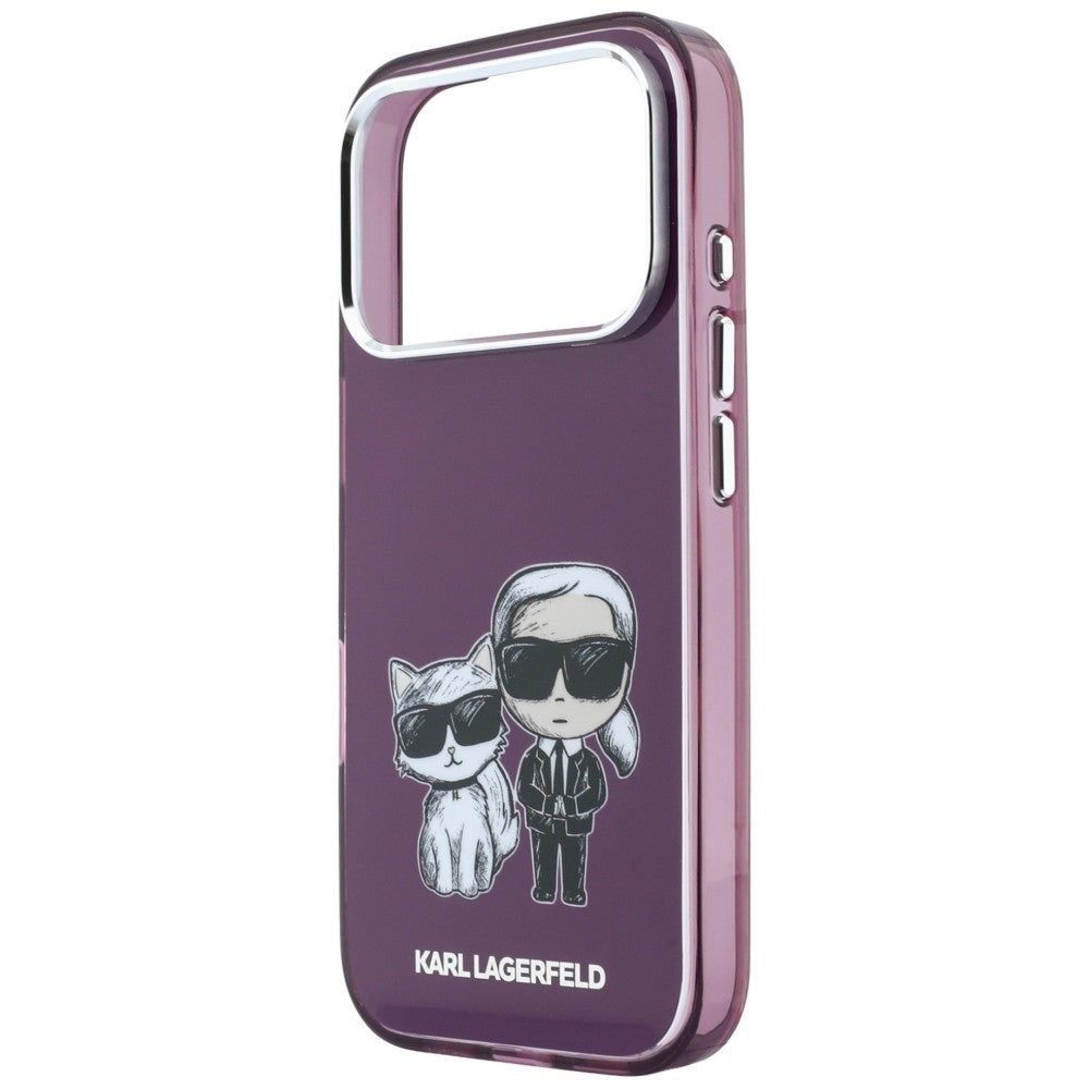 Husa de protectie Karl Lagerfeld compatibil cu iPhone 17 Pro Max / iPhone 18 Pro Max, Bordo