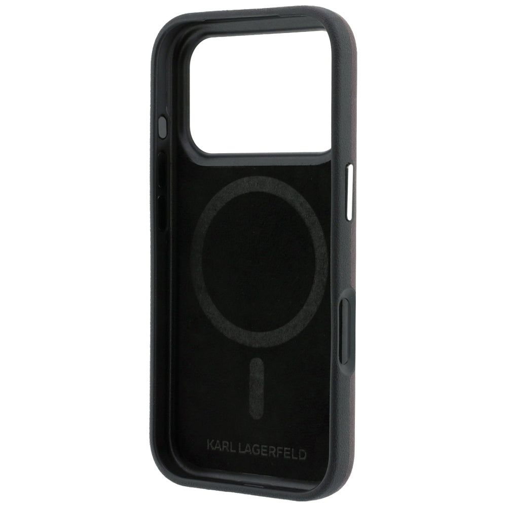 Husa de protectie Karl Lagerfeld compatibil cu iPhone 18 Pro Max / iPhone 17 Pro Max, Bordo