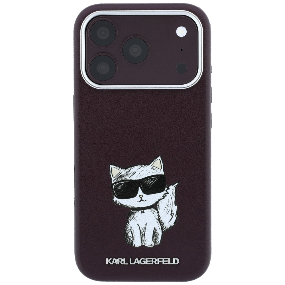 Husa de protectie Karl Lagerfeld compatibil cu iPhone 18 Pro Max / iPhone 17 Pro Max, Bordo