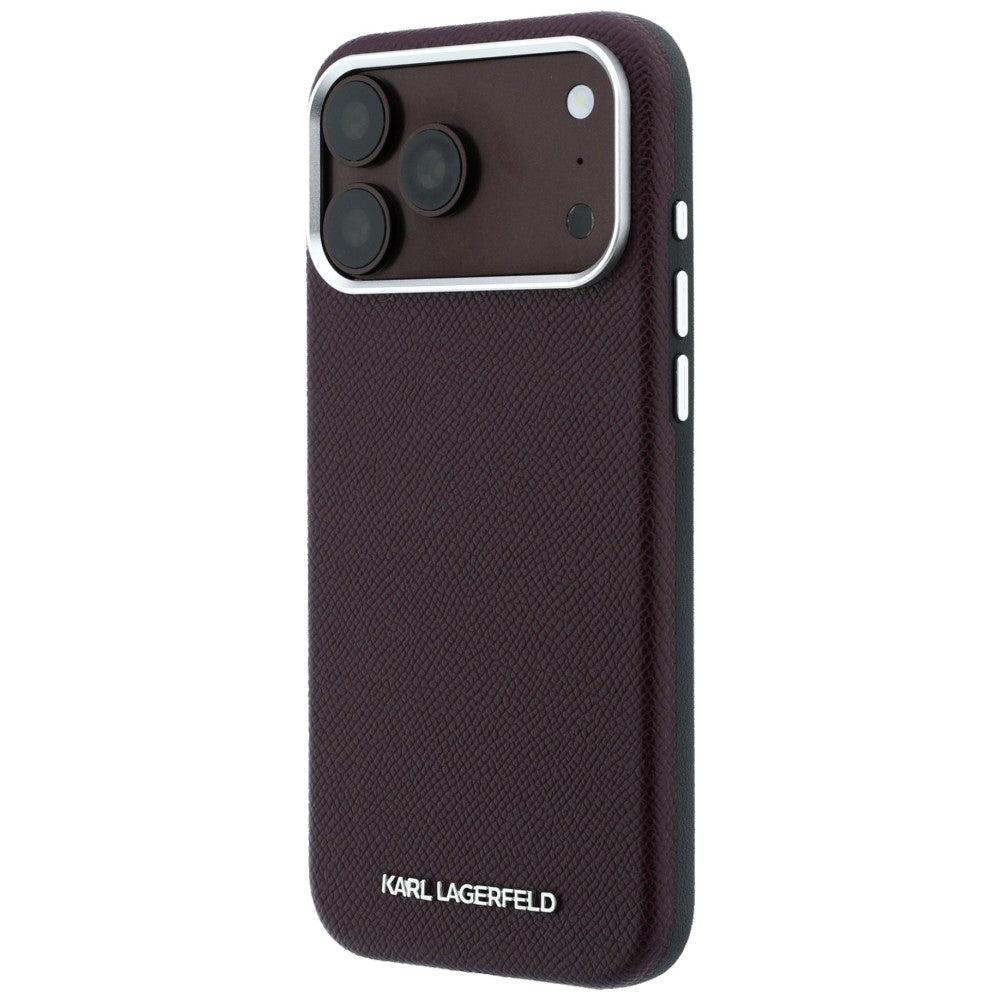 Husa de protectie Karl Lagerfeld compatibil cu iPhone 18 Pro / iPhone 17 Pro, Bordo