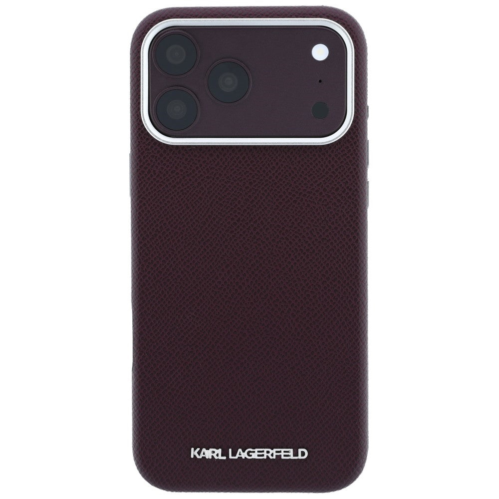 Husa de protectie Karl Lagerfeld compatibil cu iPhone 18 Pro / iPhone 17 Pro, Bordo