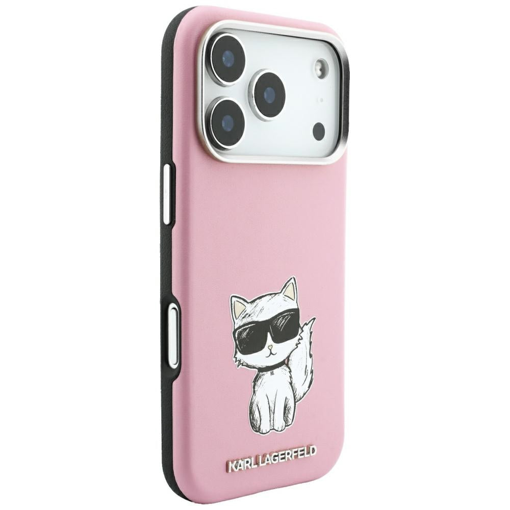 Husa de protectie Karl Lagerfeld compatibil cu iPhone 17 Pro Max / iPhone 18 Pro Max, Roz