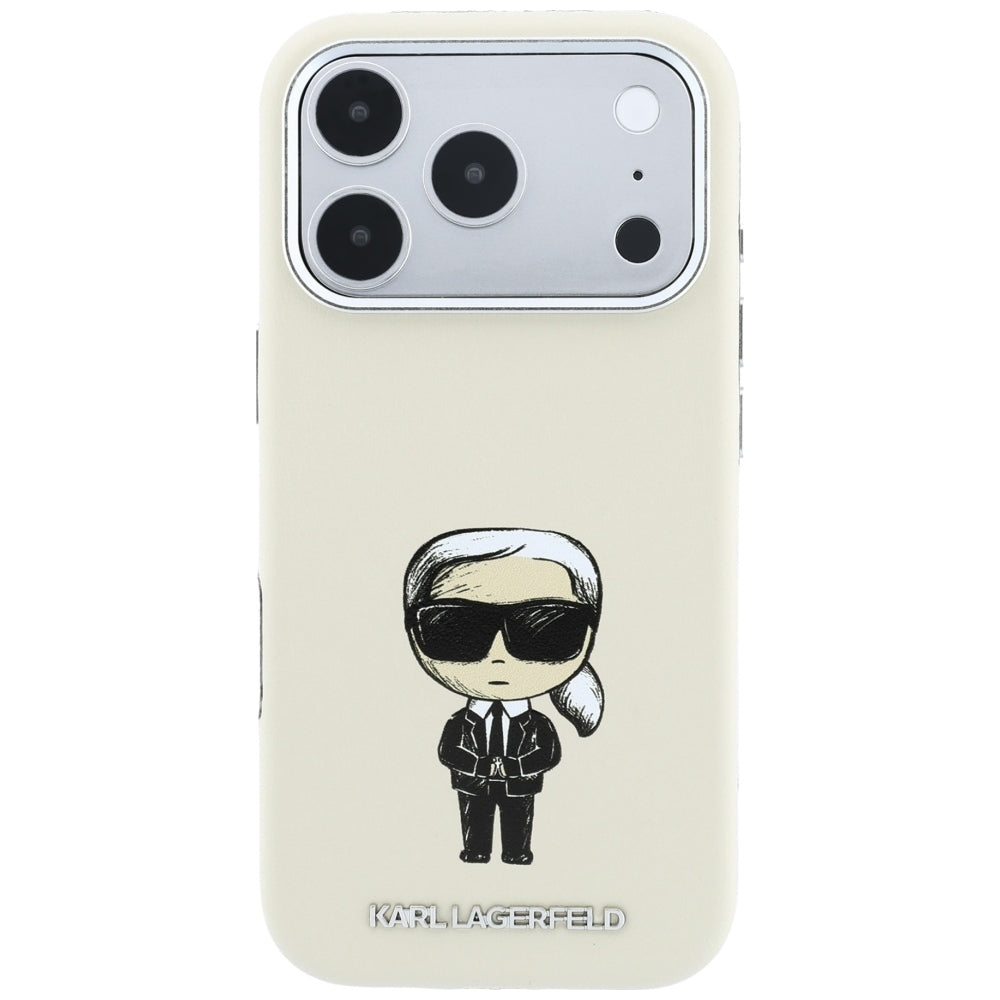 Husa de protectie Karl Lagerfeld compatibil cu iPhone 18 Pro Max / iPhone 17 Pro Max, Bej