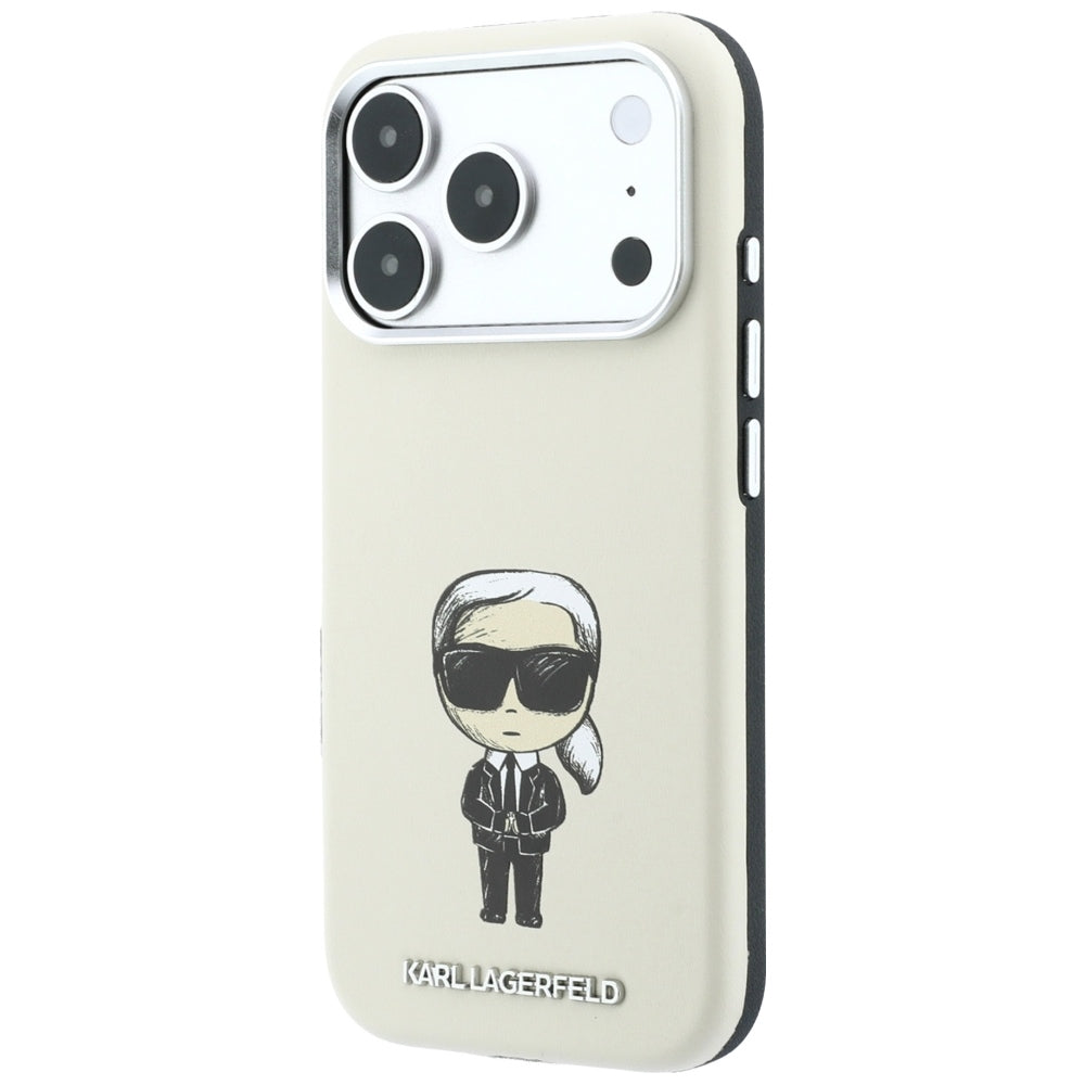 Husa de protectie Karl Lagerfeld compatibil cu iPhone 18 Pro Max / iPhone 17 Pro Max, Bej