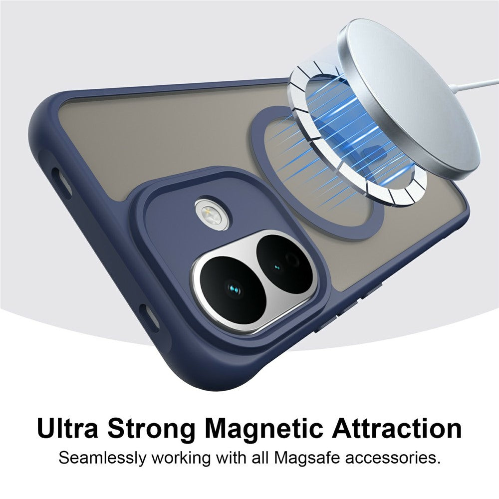 Husa de protectie Techsuit HaloFrost II MagSafe compatibil cu Xiaomi Redmi Note 17 Pro 5G, Albastru