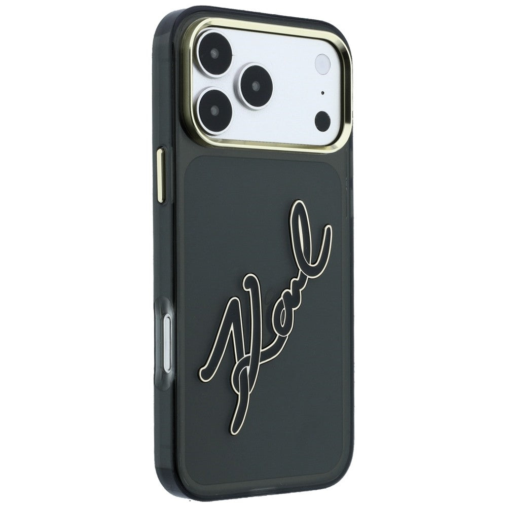 Husa de protectie Karl Lagerfeld compatibil cu iPhone 17 Pro / iPhone 18 Pro, Negru