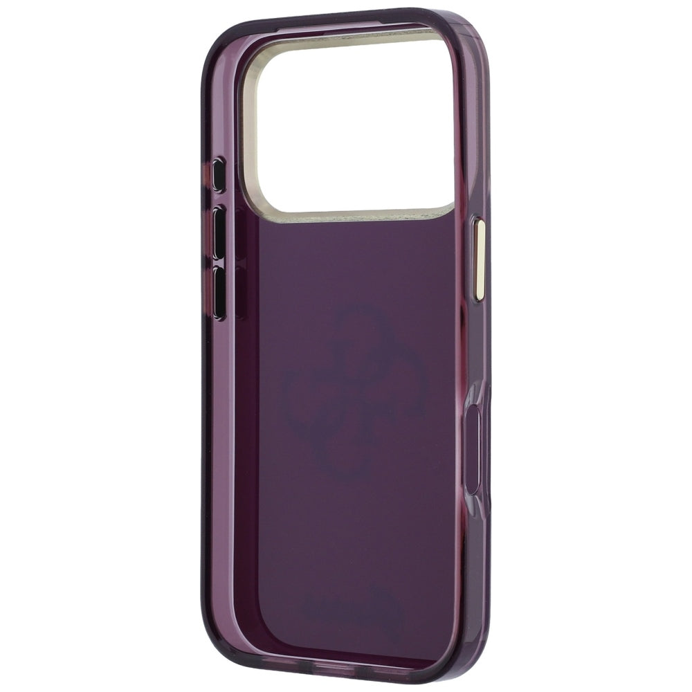 Husa de protectie Guess IML 4G Script Metal compatibil cu iPhone 18 Pro Max / iPhone 17 Pro Max, Bordo